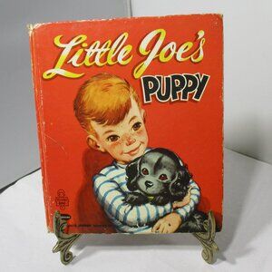 Vintage 1957 Kids Story Book Little Joe's Puppy Whitman Publishing company